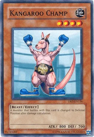 Beast, Common, Dark Revelation Volume 3, Earth, Effect Monster, Unlimited Kangaroo Champ [DR3-EN136] Common - Trading Card World
