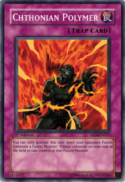 1st Edition, Common, Elemental Energy, Normal Trap, Trap, Unlimited Chthonian Polymer [EEN-EN057] Common - Trading Card World