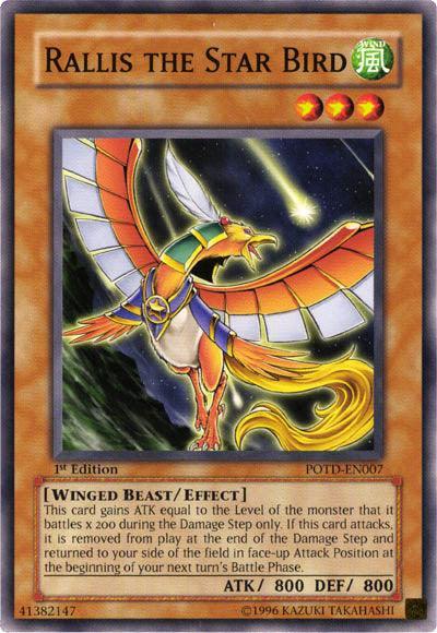 1st Edition, Common, Effect Monster, Power of the Duelist, Unlimited, Wind, Winged Beast Rallis the Star Bird [POTD-EN007] Common - Trading Card World