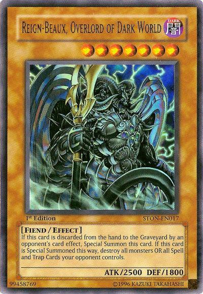 1st Edition, Dark, Effect Monster, Fiend, Strike of Neos, Ultra Rare, Unlimited Reign-Beaux, Overlord of Dark World [STON-EN017] Ultra Rare - Trading Card World