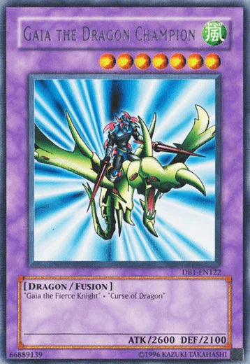 Dark Beginning 1, Dragon, Fusion Monster, Rare, Unlimited, Wind Gaia the Dragon Champion [DB1-EN122] Rare - Trading Card World