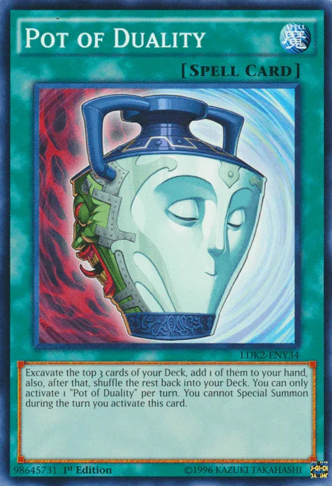 1st Edition, Common, Legendary Decks II, Normal Spell, Spell, Unlimited Pot of Duality [LDK2-ENY34] Common - Trading Card World