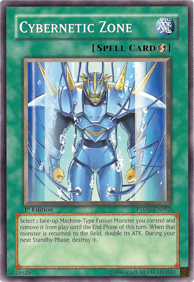 1st Edition, Common, Phantom Darkness, Quick Play Spell, Spell, Unlimited Cybernetic Zone [PTDN-EN052] Common - Trading Card World