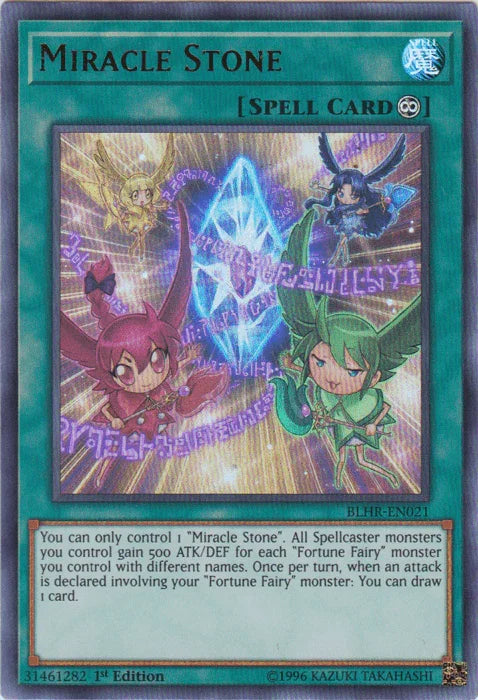 1st Edition, Battles of Legend: Hero's Revenge, Continuous Spell, Spell, Ultra Rare Miracle Stone [BLHR-EN021] Ultra Rare - Trading Card World
