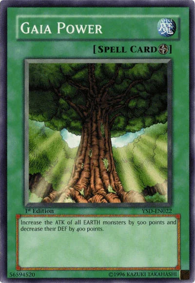 1st Edition, Common, Field Spell, Spell, Starter Deck 2006, Unlimited Gaia Power [YSD-EN022] Common - Trading Card World