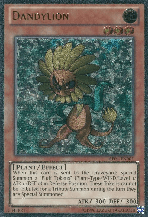Astral Pack 4, Earth, Effect Monster, Plant, Ultimate Rare, Unlimited Dandylion [AP04-EN001] Ultimate Rare - Trading Card World