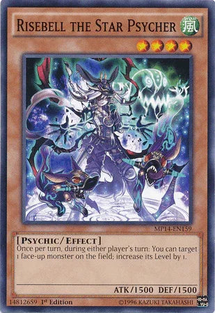 1st Edition, 2014 Mega-Tins Mega Pack, Common, Effect Monster, Psychic, Wind Risebell the Star Psycher [MP14-EN159] Common - Trading Card World