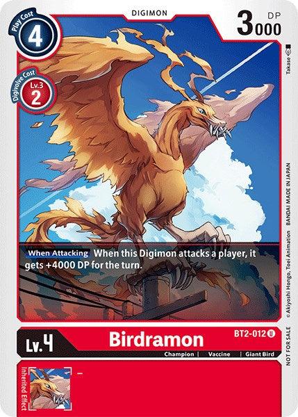 BT2-012, Champion, Digimon, Giant Bird, Red, Release Special Booster Promos, Uncommon, Vaccine Birdramon [BT2-012] (Official Tournament Pack Vol.3) [Release Special Booster Promos] - Trading Card World