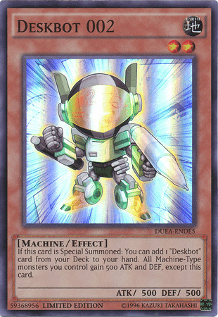 Duelist Alliance: Deluxe Edition, Earth, Effect Monster, Limited, Machine, Super Rare Deskbot 002 [DUEA-ENDE5] Super Rare - Trading Card World