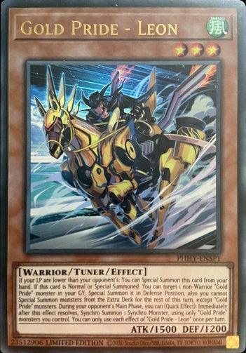 Limited, Photon Hypernova, Tuner/Effect Monster, Ultra Rare, Warrior, Wind Gold Pride - Leon [PHHY-ENSP1] Ultra Rare - Trading Card World