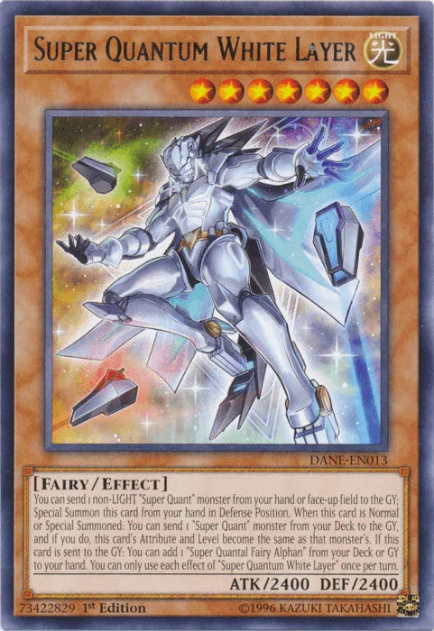 1st Edition, Dark Neostorm, Effect Monster, Fairy, Light, Rare, Unlimited Super Quantum White Layer [DANE-EN013] Rare - Trading Card World