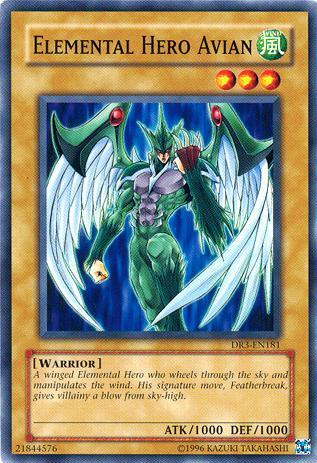 Common, Dark Revelation Volume 3, Normal Monster, Unlimited, Warrior, Wind Elemental Hero Avian [DR3-EN181] Common - Trading Card World