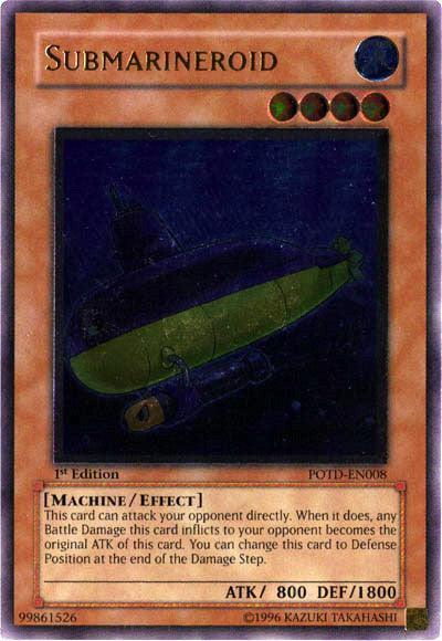 1st Edition, Effect Monster, Machine, Power of the Duelist, Ultimate Rare, Unlimited, Water Submarineroid [POTD-EN008] Ultimate Rare - Trading Card World
