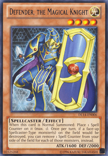 Duelist League Promo, Effect Monster, Light, Rare, Spellcaster, Unlimited Defender, the Magical Knight (Purple) [DL14-EN006] Rare - Trading Card World