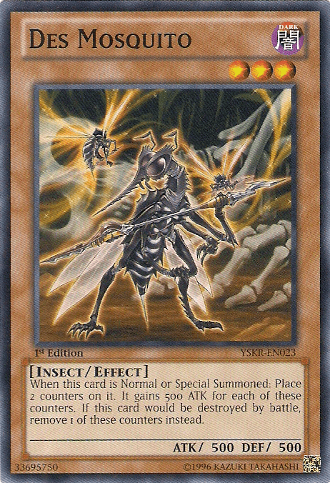 1st Edition, Common, Dark, Effect Monster, Insect, Starter Deck: Kaiba Reloaded, Unlimited Des Mosquito [YSKR-EN023] Common - Trading Card World
