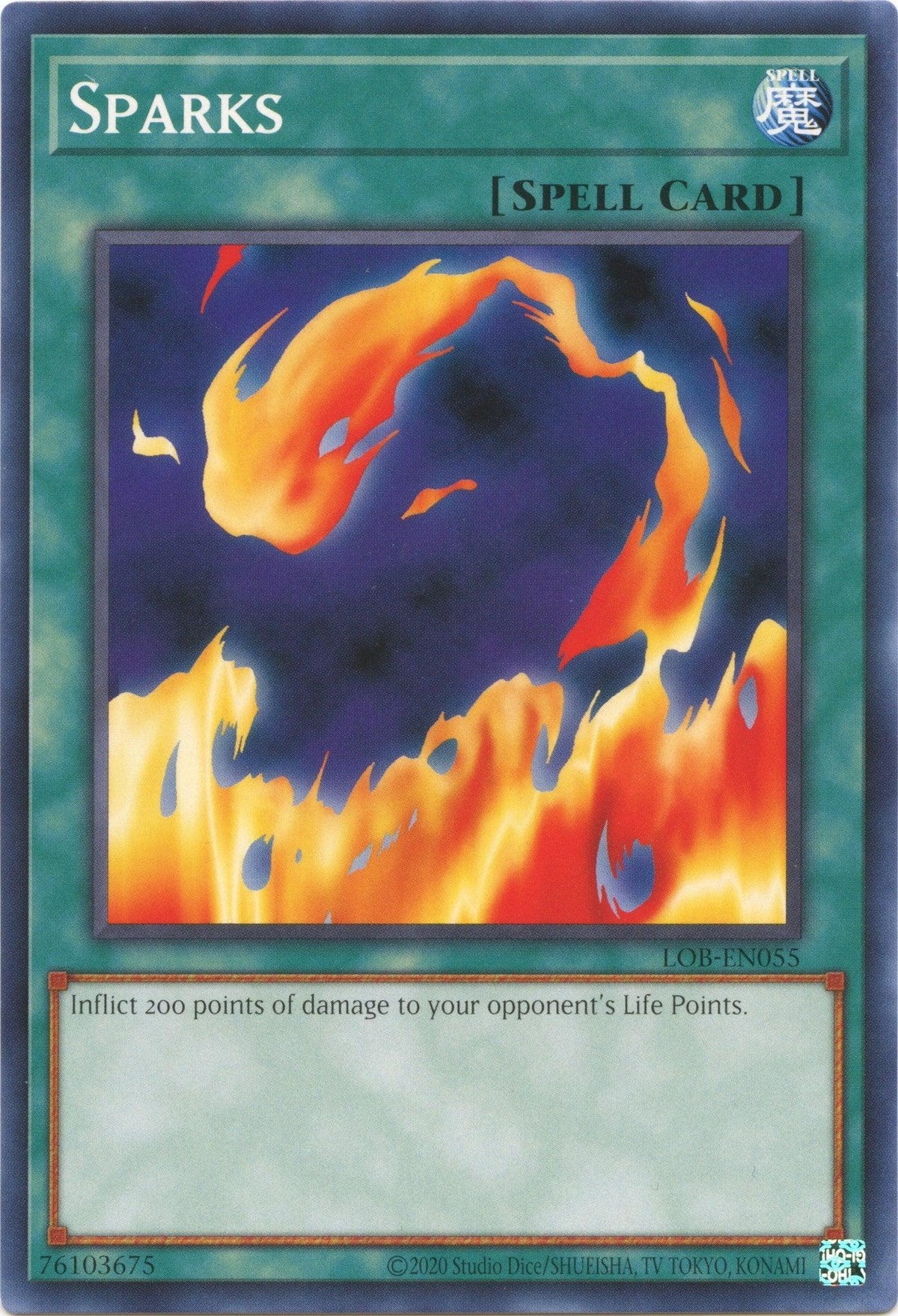 Common, Legend of Blue Eyes White Dragon (25th Anniversary Edition), Normal Spell, Spell, Unlimited Sparks (25th Anniversary) [LOB-EN055] Common - Trading Card World