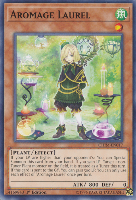 1st Edition, Chaos Impact, Common, Effect Monster, Plant, Unlimited, Wind Aromage Laurel [CHIM-EN017] Common - Trading Card World