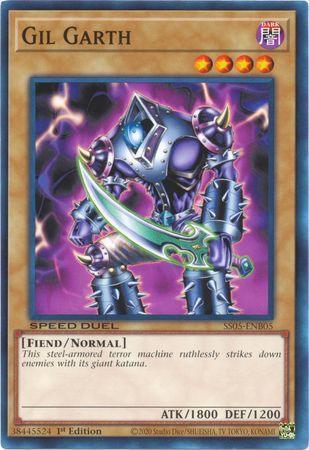 1st Edition, Common, Dark, Fiend, Normal Monster, Speed Duel: Twisted Nightmares Gil Garth [SS05-ENB05] Common - Trading Card World