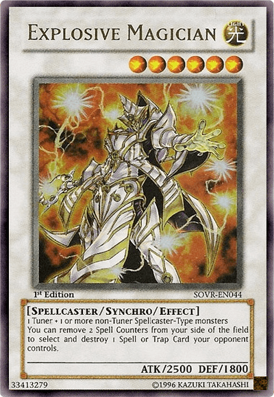 1st Edition, Light, Spellcaster, Stardust Overdrive, Synchro/Effect Monster, Ultra Rare, Unlimited Explosive Magician [SOVR-EN044] Ultra Rare - Trading Card World