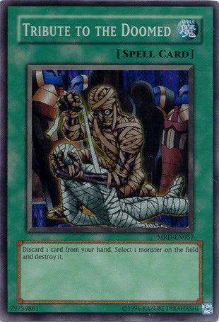 Metal Raiders, Normal Spell, Spell, Super Rare, Unlimited Tribute to The Doomed [MRD-EN057] Super Rare - Trading Card World