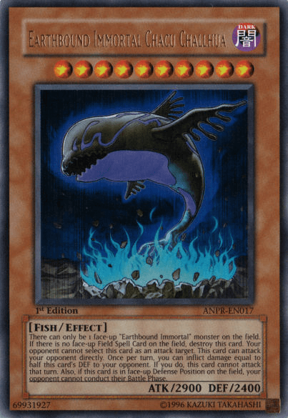 1st Edition, Ancient Prophecy, Dark, Effect Monster, Fish, Ultra Rare, Unlimited Earthbound Immortal Chacu Challhua [ANPR-EN017] Ultra Rare - Trading Card World