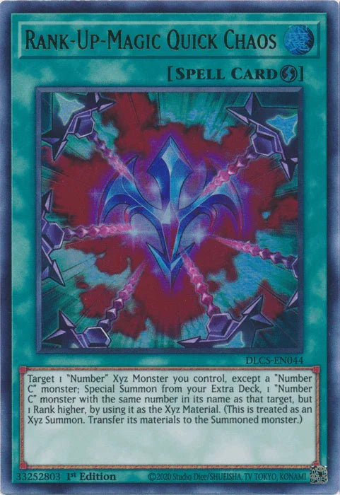 1st Edition, Dragons of Legend: The Complete Series, Quick Play Spell, Spell, Ultra Rare Rank-Up-Magic Quick Chaos [DLCS-EN044] Ultra Rare - Trading Card World