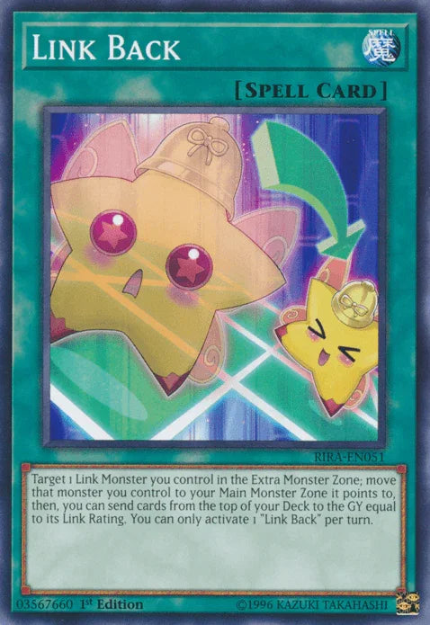 1st Edition, Common, Normal Spell, Rising Rampage, Spell, Unlimited Link Back [RIRA-EN051] Common - Trading Card World