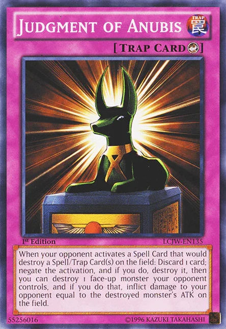 1st Edition, Common, Counter Trap, Legendary Collection 4: Joey's World, Trap Judgment of Anubis [LCJW-EN135] Common - Trading Card World