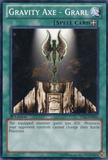 1st Edition, Common, Equip Spell, Spell, Starter Deck: Xyz Symphony Gravity Axe - Grarl [YS12-EN026] Common - Trading Card World