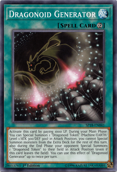 1st Edition, Common, Continuous Spell, Spell, Star Pack VRAINS Dragonoid Generator [SP18-EN041] Common - Trading Card World