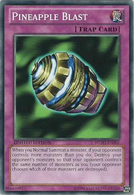 Battle Pack 2: War of the Giants Reinforcements, Common, Limited, Normal Trap, Trap Pineapple Blast [WGRT-EN082] Common - Trading Card World