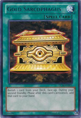 Duelist League Promo, Normal Spell, Rare, Spell, Unlimited Gold Sarcophagus (Blue) [DL18-EN011] Rare - Trading Card World