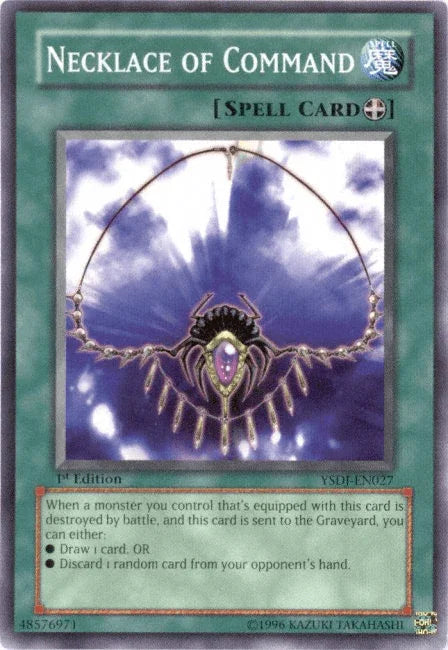1st Edition, Common, Equip Spell, Spell, Starter Deck: Jaden Yuki, Unlimited Necklace of Command [YSDJ-EN027] Common - Trading Card World