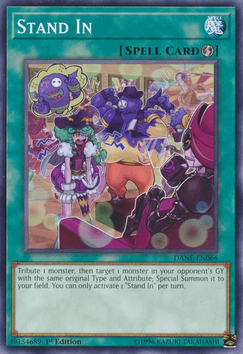 1st Edition, Common, Dark Neostorm, Quick Play Spell, Spell, Unlimited Stand In [DANE-EN066] Common - Trading Card World