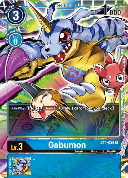 Blue, BT1-029, Data, Digimon, Rare, Release Special Booster Ver.1.0, Reptile, Rookie Gabumon [BT1-029] (Alternate Art) [Release Special Booster Ver.1.0] - Trading Card World