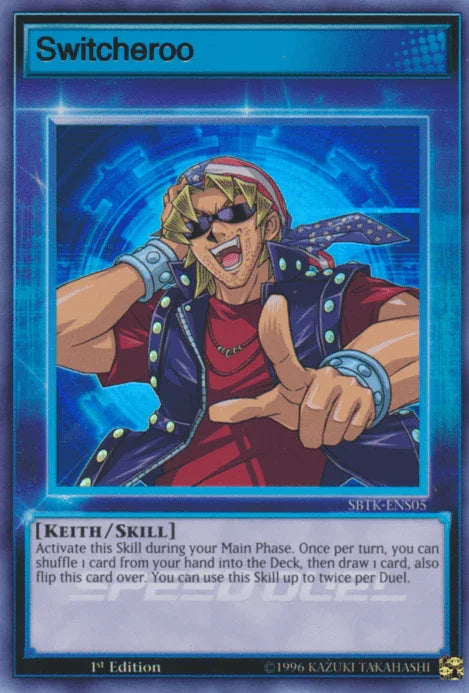 1st Edition, Keith, Skill, Speed Duel: Trials of the Kingdom, Ultra Rare Switcheroo [SBTK-ENS05] Ultra Rare - Trading Card World