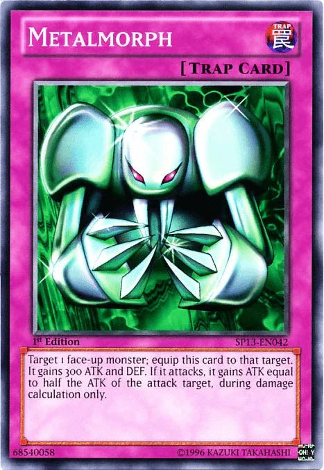 1st Edition, Common, Normal Trap, Star Pack 2013, Trap, Unlimited Metalmorph [SP13-EN042] Common - Trading Card World