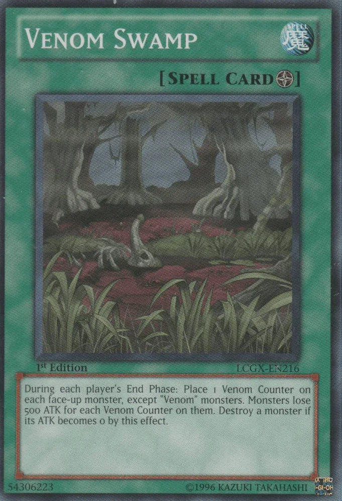1st Edition, Common, Field Spell, Legendary Collection 2, Spell, Unlimited Venom Swamp [LCGX-EN216] Common - Trading Card World
