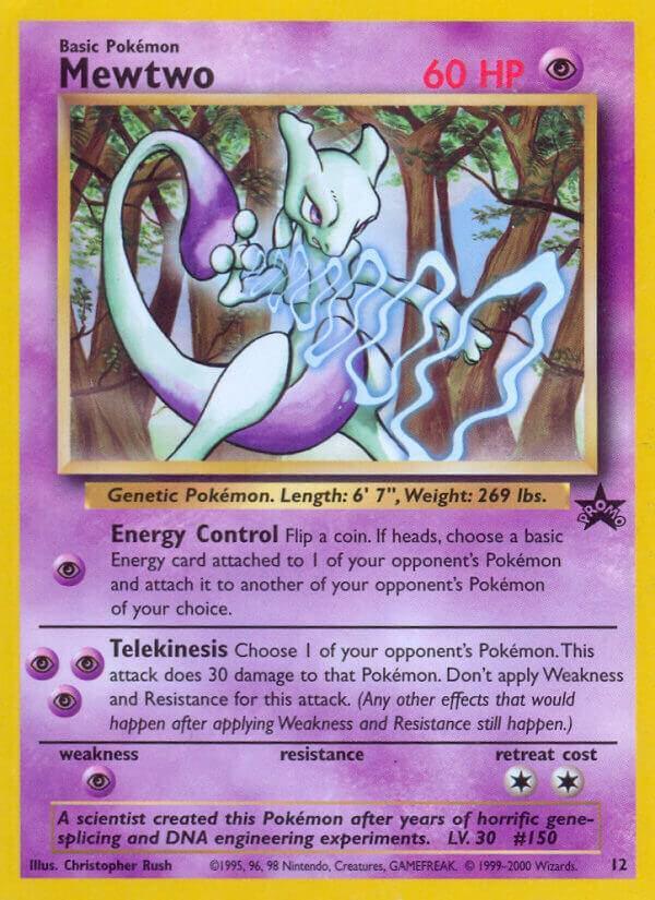 Wizards of the Coast: Black Star Promos Mewtwo (12) [Wizards of the Coast: Black Star Promos] - Trading Card World