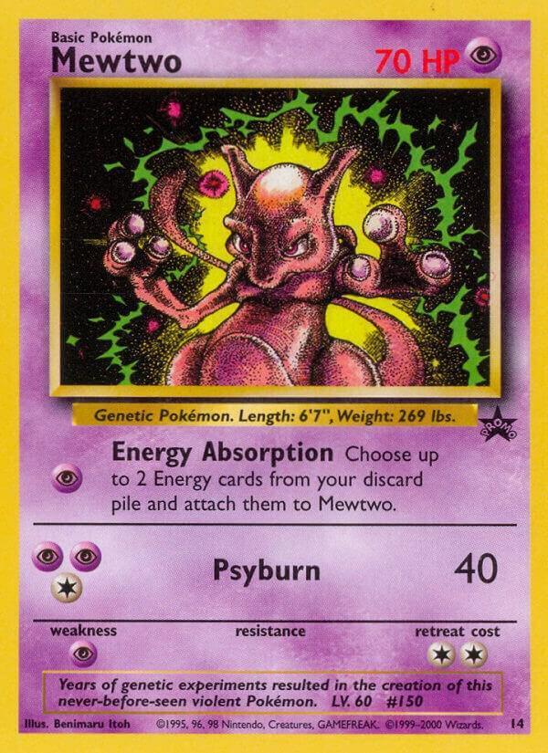 14, Wizards of the Coast: Black Star Promos Mewtwo (14) [Wizards of the Coast: Black Star Promos] - Trading Card World