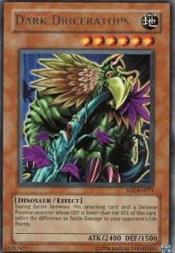 Dinosaur, Earth, Effect Monster, Invasion of Chaos, Rare, Unlimited Dark Driceratops [IOC-EN073] Rare - Trading Card World