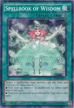 1st Edition, Battle Pack 3: Monster League, Quick Play Spell, Shatterfoil Rare, Spell Spellbook of Wisdom [BP03-EN177] Shatterfoil Rare - Trading Card World
