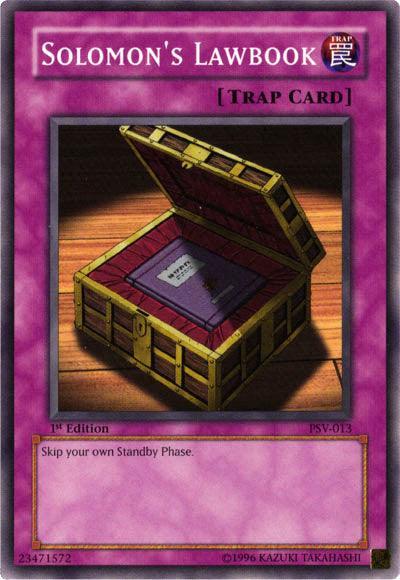 1st Edition, Common, Normal Trap, Pharaoh's Servant, Trap, Unlimited Solomon's Lawbook [PSV-013] Common - Trading Card World