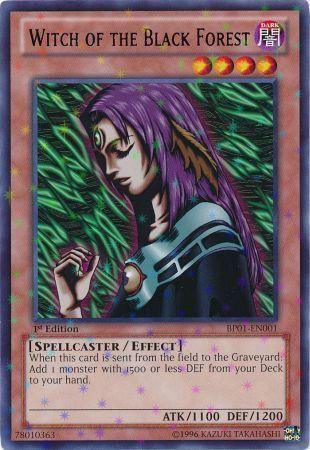 1st Edition, Battle Pack: Epic Dawn, Dark, Effect Monster, Spellcaster, Starfoil Rare, Unlimited Witch of the Black Forest [BP01-EN001] Starfoil Rare - Trading Card World