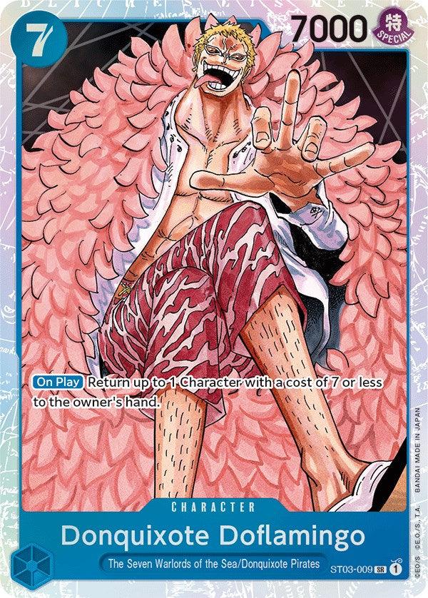 Character, Donquixote Pirates, Starter Deck: The Seven Warlords of The Sea, Starter Decks, Super Rare, The Seven Warlords of the Sea Donquixote Doflamingo [Starter Deck: The Seven Warlords of The Sea] - Trading Card World