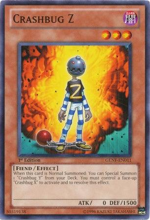 1st Edition, Common, Dark, Effect Monster, Fiend, Generation Force, Unlimited Crashbug Z [GENF-EN011] Common - Trading Card World