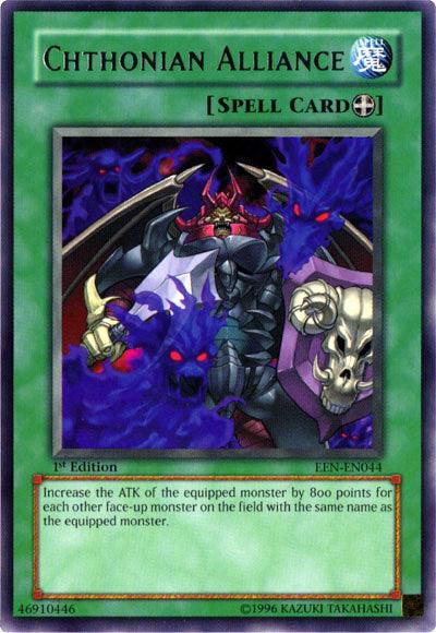 1st Edition, Elemental Energy, Equip Spell, Rare, Spell, Unlimited Chthonian Alliance [EEN-EN044] Rare - Trading Card World
