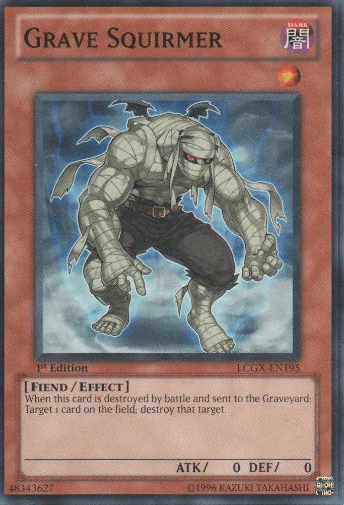 1st Edition, Common, Dark, Effect Monster, Fiend, Legendary Collection 2, Unlimited Grave Squirmer [LCGX-EN195] Common - Trading Card World