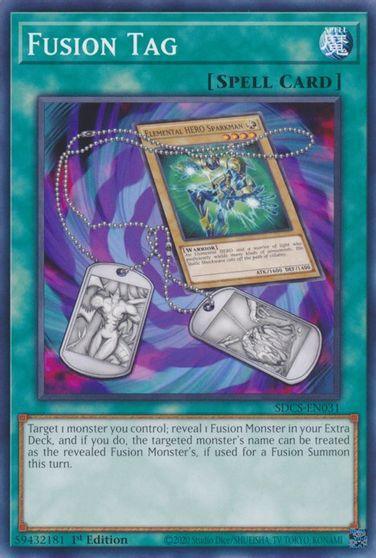 1st Edition, Common, Cyber Strike, Normal Spell, Spell, Unlimited Fusion Tag [SDCS-EN031] Common - Trading Card World