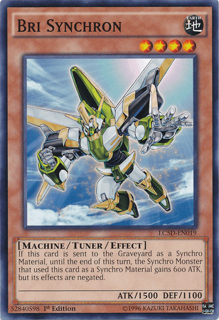 1st Edition, Common, Earth, Legendary Collection 5D's, Machine, Tuner/Effect Monster Bri Synchron [LC5D-EN019] Common - Trading Card World